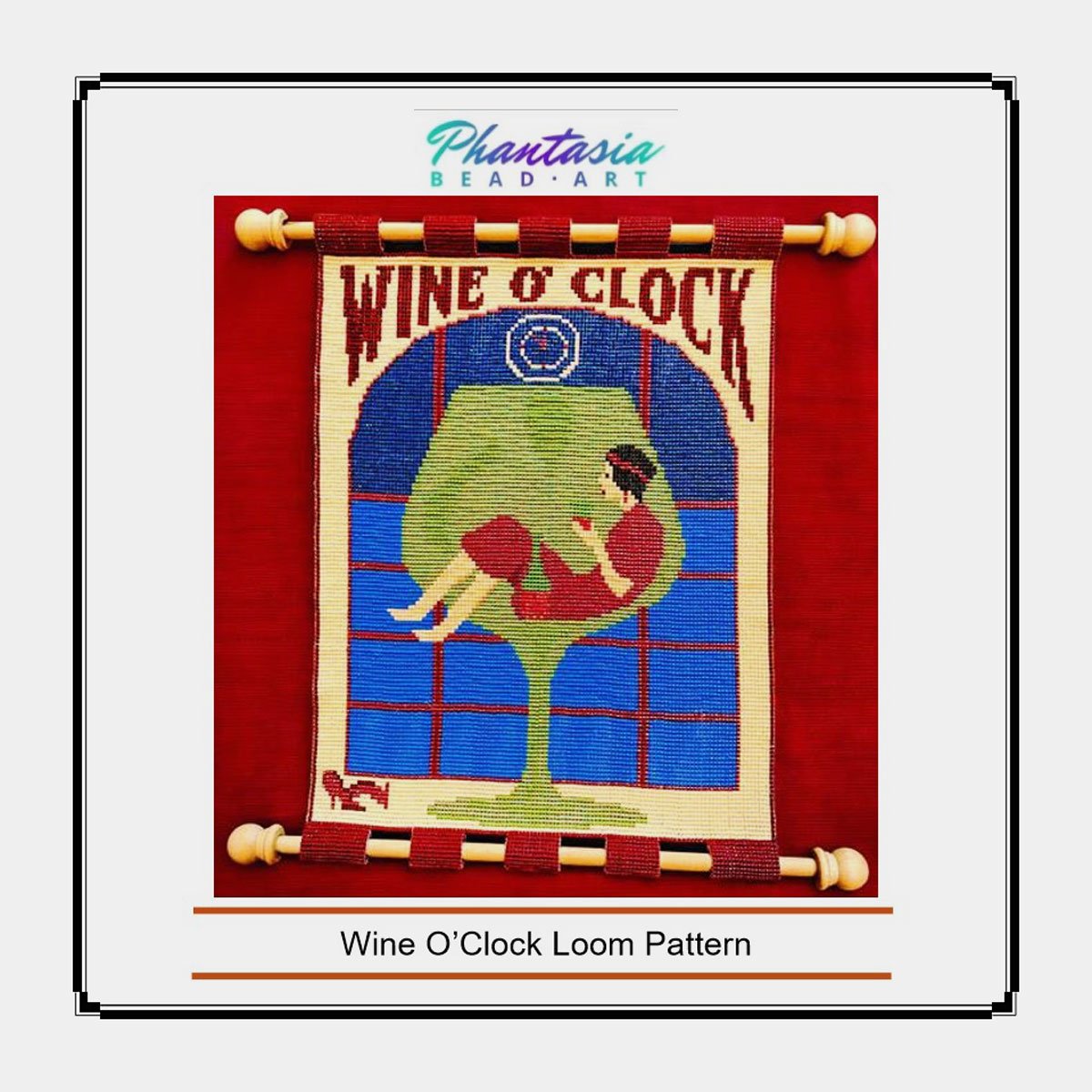Wine O'Clock Loom Pattern