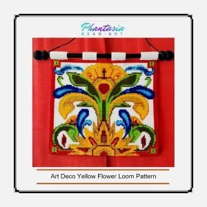Art Deco Yellow Flower Loom Pattern