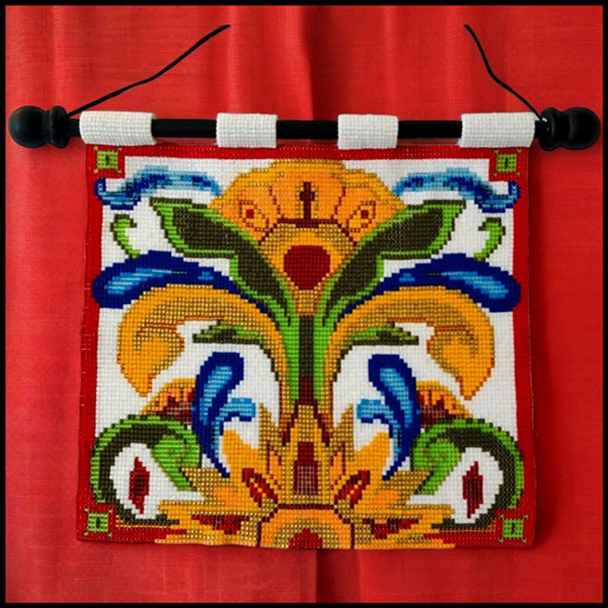 Art Deco Yellow Flower Loom Pattern - Image 2