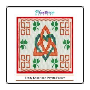 Trinity Knot Heart Peyote Pattern